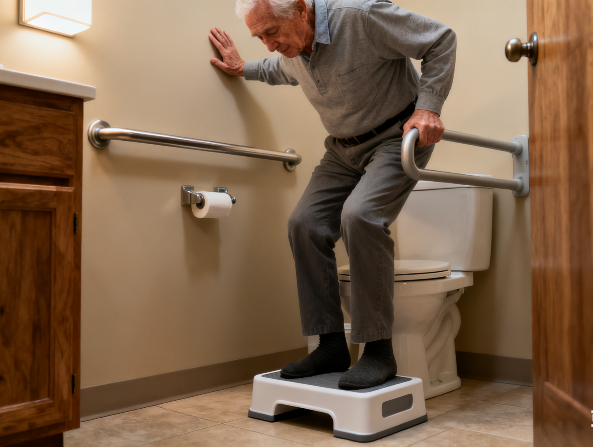 Enhanced Safety and Comfort: Toilet Stool for Elderly and Adult Users